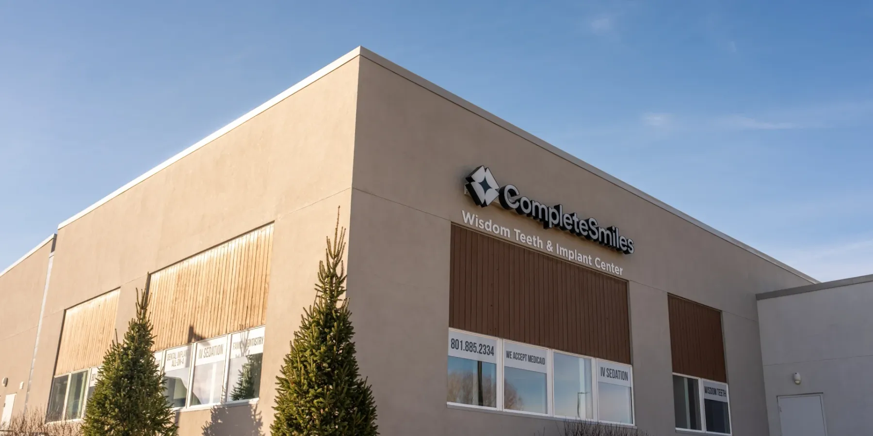 Exterior of the Mountain View office building | Complete Smiles-Cottonwood Heights-Mountain View-Redwood-Utah